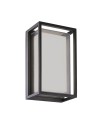 CHAMONIX * APLIQUE EXTERIOR GRIS OSCURO  LED IP65   - 9W - CCT 2700K-3200K-4000K